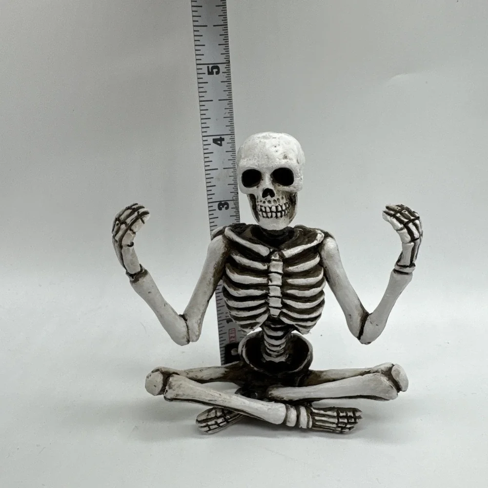 Skeleton Yoga Meditation Pose Decorative